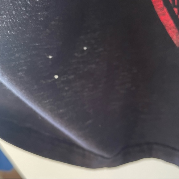 Antik Denim Graphic wing T-Shirt Handcrafted in USA Tees XL has Tiny holes - Picture 5 of 6